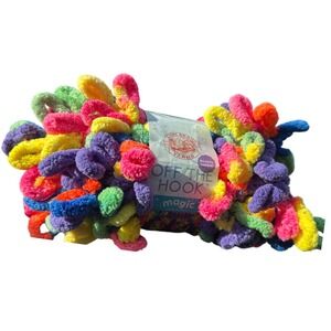 Lion Brand Off The Hook Magic Loop Yarn Peace Sign Rainbow 3.3oz 503 517 40104